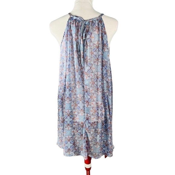 La VIE EN ROSE AQUA Chiffon Sheer Bathing Suit CoverUp Sleeveless Dress Size XS - Picture 4 of 11